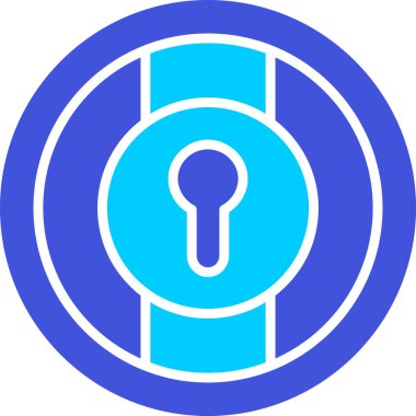 lock icon, vector illustration simple design
