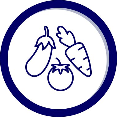 Sağlıklı beslenme. Basit illüstrasyon