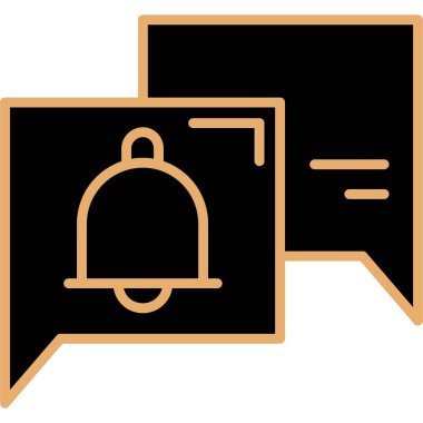 Sohbet iletisi simgesi. vektör çizim