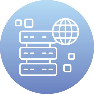 Web simgesi vektör illüstrasyonu