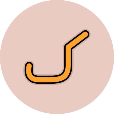 Tek bir simgenin vektör illüstrasyonu