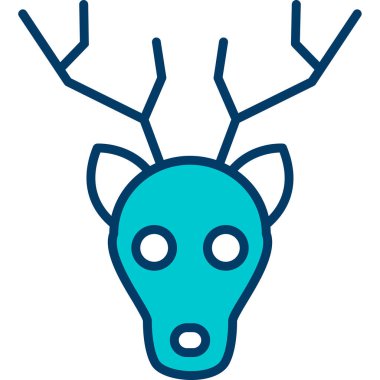 Moda tarzında izole edilmiş geyik simgesi