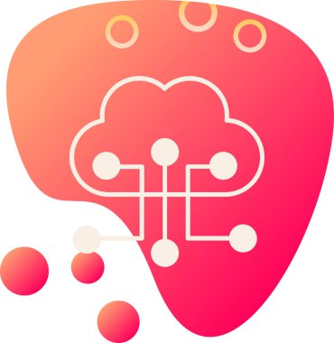 Beyin ikonu. vektör illüstrasyonu