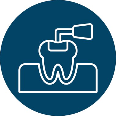 diş simgesi vektör illüstrasyonu