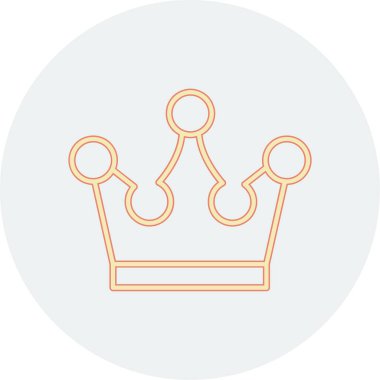 taç simgesi vektör illüstrasyonu