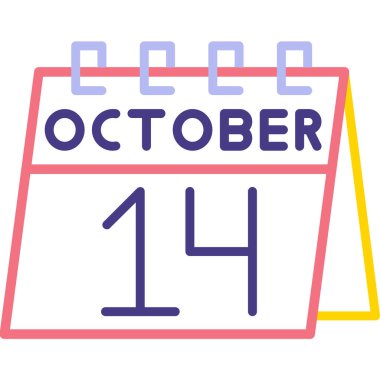 Takvim simgesinin vektör illüstrasyonu