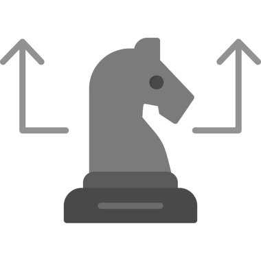 Satranç simgesi, vektör illüstrasyonu