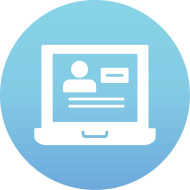 Kişisel ve ticari kullanım için bilgisayar vektör simgesi simgesi vektör çizimi..