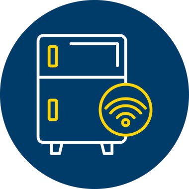 Mikrodalga simgesinin vektör illüstrasyonu