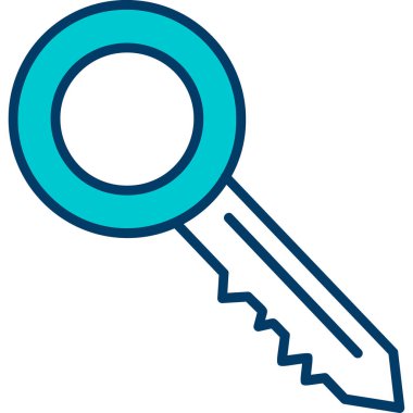 Anahtar. Web simgesi basit illüstrasyon