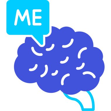 Beyin simgesi olan konuşma balonu