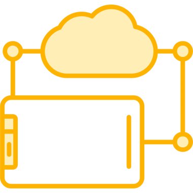 Bulut hesaplama teknolojisi simgesi
