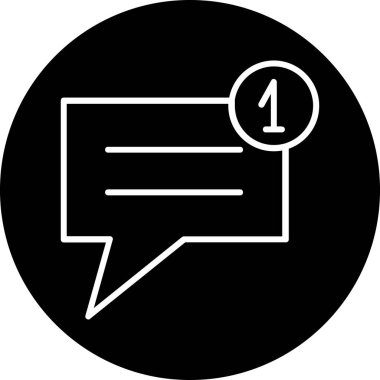 konuşma kabarcığı vektör çizimi