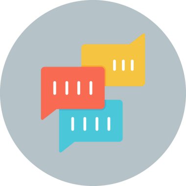 Sohbet simgesi vektör illüstrasyonu