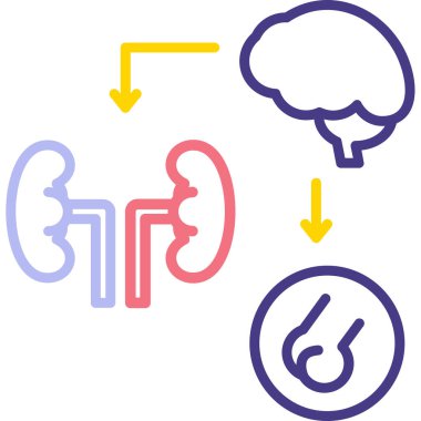 İnsan organları. Web simgesi basit illüstrasyon