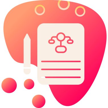 Beynin bir simgesinin vektör çizimi