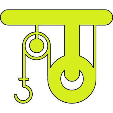 Çizgi film simgesinin vektör illüstrasyonu