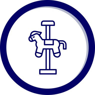 at simgesi vektör illüstrasyonu