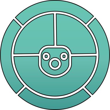 Benzersiz hedef vektör simgesi