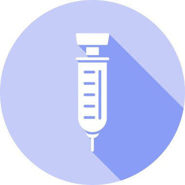 Şırınga web simgesi, basit vektör illüstrasyonu