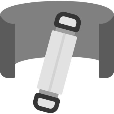 Fitness jimnastik ikonu, basit vektör çizimi