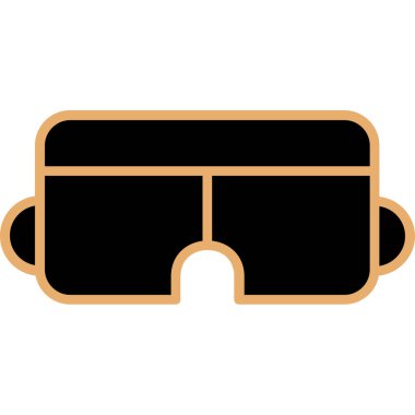 Gözlük. Web simgesi basit illüstrasyon