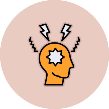 Fikir simgesi vektör illüstrasyonu