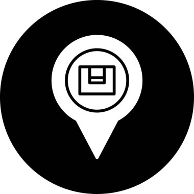 Harita konumu vektör simgesi