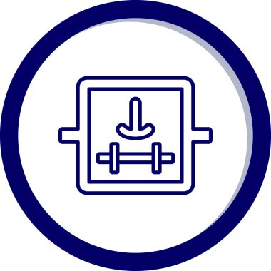 Modern b 'nin vektör illüstrasyonu eksik simgesi