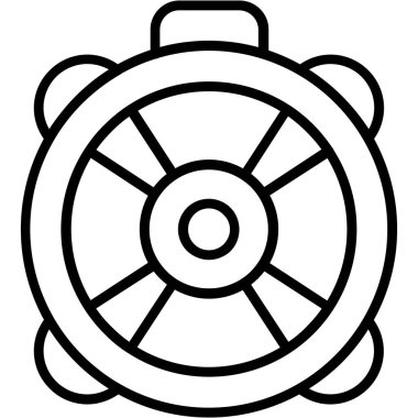 Tekerlek tekeri simgesi dış hat biçiminde