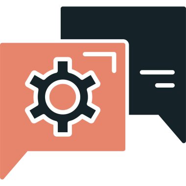 Sohbet simgesi, vektör çizimi