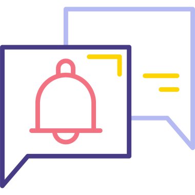 Konuş. Web simgesi basit illüstrasyon