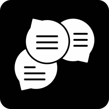 Konuşma baloncukları simgesi, vektör illüstrasyonu