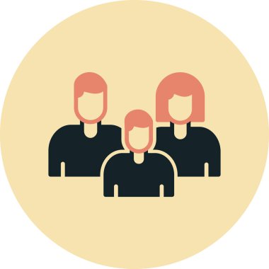 Grup insanlar vektör simgesi