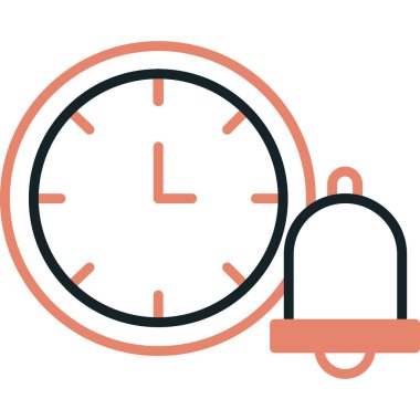 Saat. Web simgesi basit tasarım