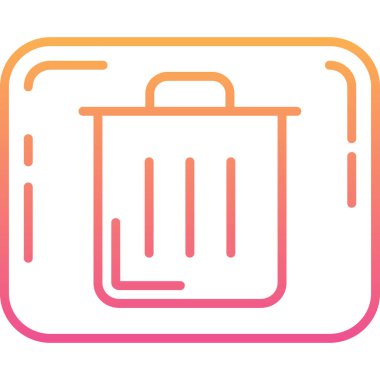 Çanta. Web simgesi basit illüstrasyon