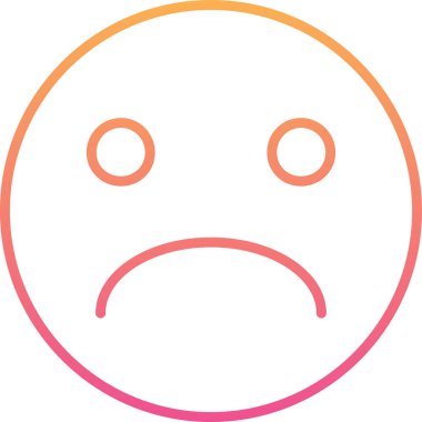 hüzünlü duygu simgesi vektör illüstrasyon tasarımı