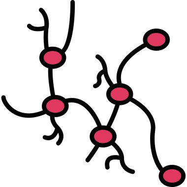ağ bağlantı simgesi. Web için ağ bağlantı vektör simgesinin basit illüstrasyonu