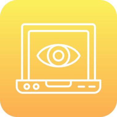 Göz simgesinin vektör illüstrasyonu