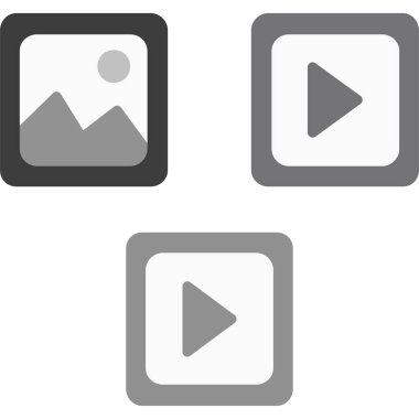 video simgesi vektör illüstrasyonu