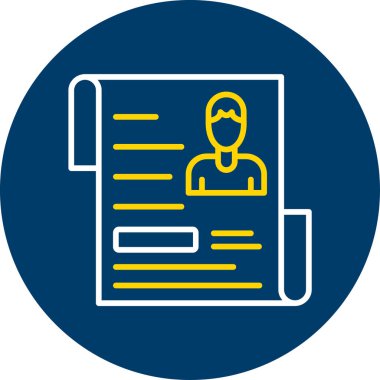 Belge simgesinin vektör illüstrasyonu