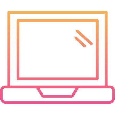 Bilgisayar. Web simgesi basit illüstrasyon