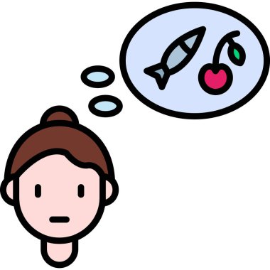 Geleceği düşünen tatlı kız.