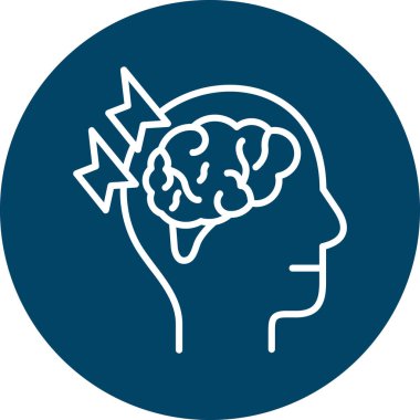 İnsan beyin vektör simgesi