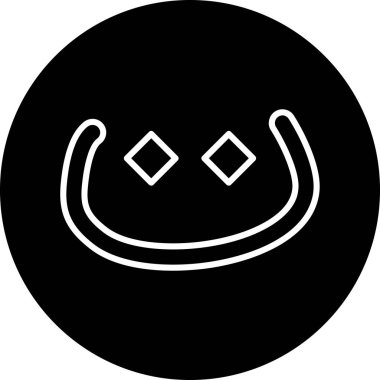 Gülümseyen bir yüzün vektör simgesi