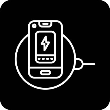 Modern b telefon simgesinin vektör illüstrasyonu