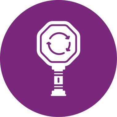 Ampul simgesinin vektör illüstrasyonu