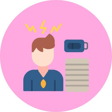 Belgelerle çalışan adam