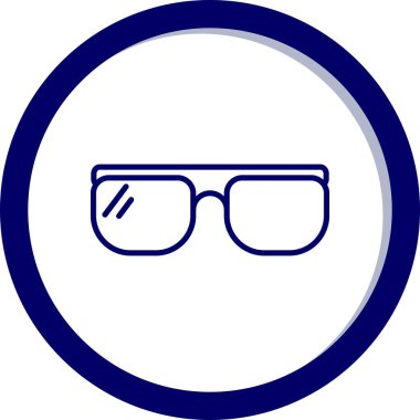 gözlük simgesinin vektör illüstrasyonu