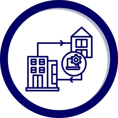 Yapı simgesinin vektör illüstrasyonu